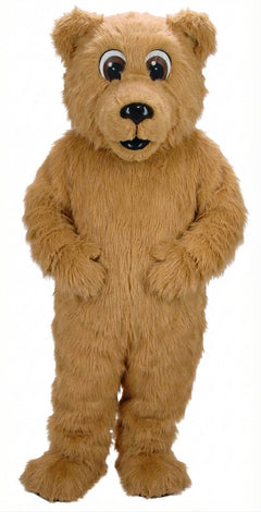 Brown Bear Mascot - Long fur / Tan mascot costume