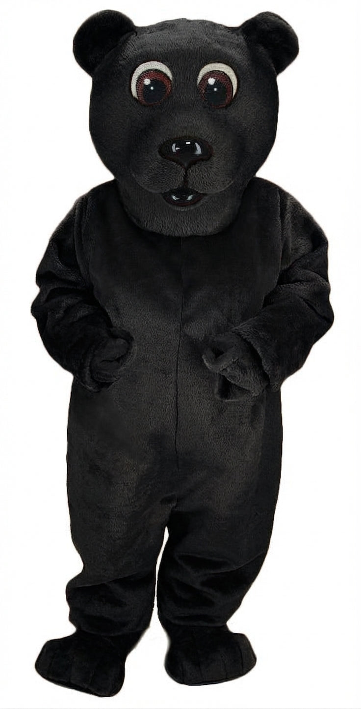 Brown Bear Mascot - Short fur / Black mascot costume