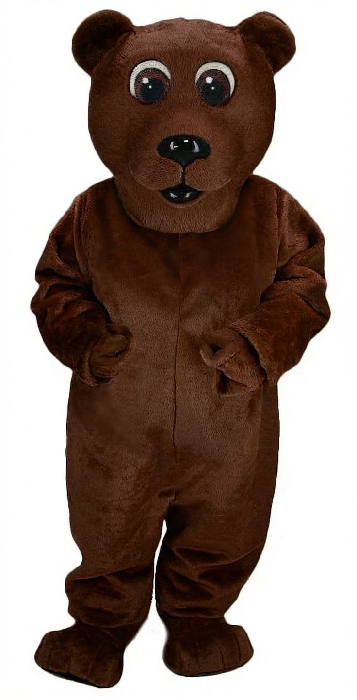 Brown Bear Mascot - Short fur / Chocolate Brown mascot costume