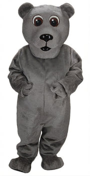 Brown Bear Mascot - Short fur / Grey mascot costume