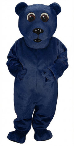 Brown Bear Mascot - Short fur / Navy Blue mascot costume