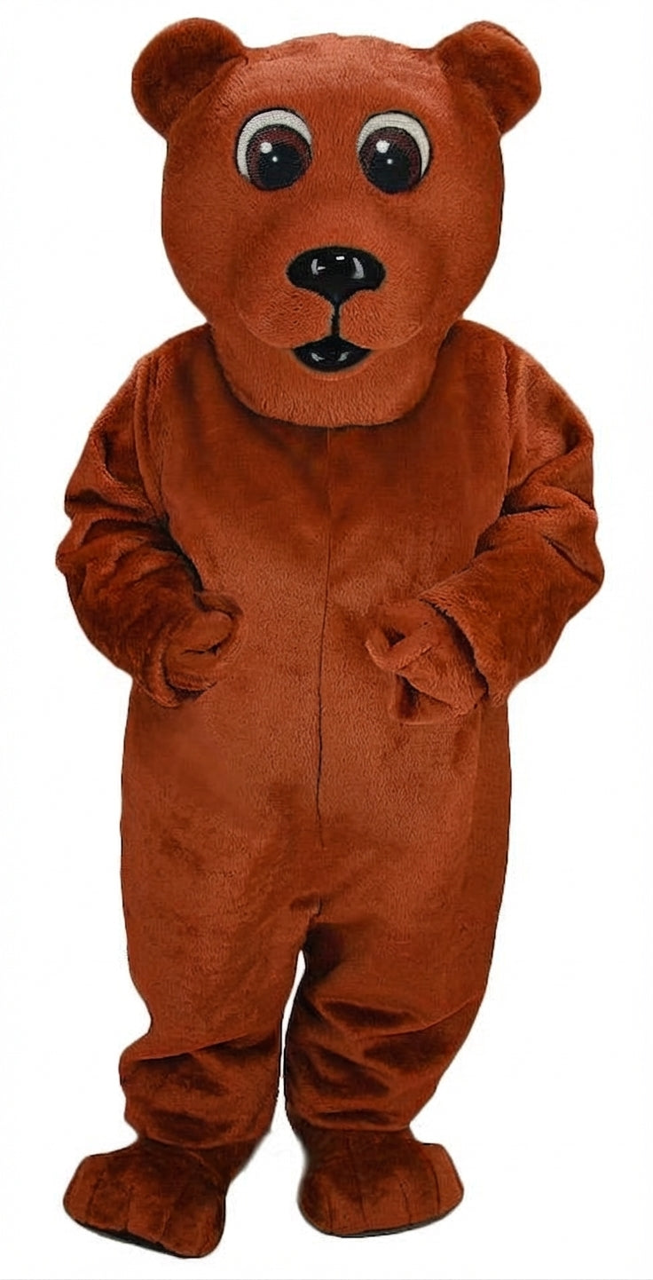 Brown Bear Mascot - Short fur / Rust mascot costume