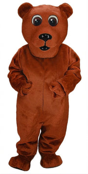 Brown Bear Mascot - Short fur / Rust mascot costume