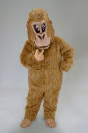 Brown Gorilla Mascot Costume - Long fur / Tan mascot costume