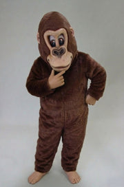 Brown Gorilla Mascot Costume - Medium fur / Brown mascot costume