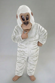 Brown Gorilla Mascot Costume - Short fur / Albino Tiger mascot costume