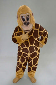 Brown Gorilla Mascot Costume - Short fur / Giraffe mascot costume