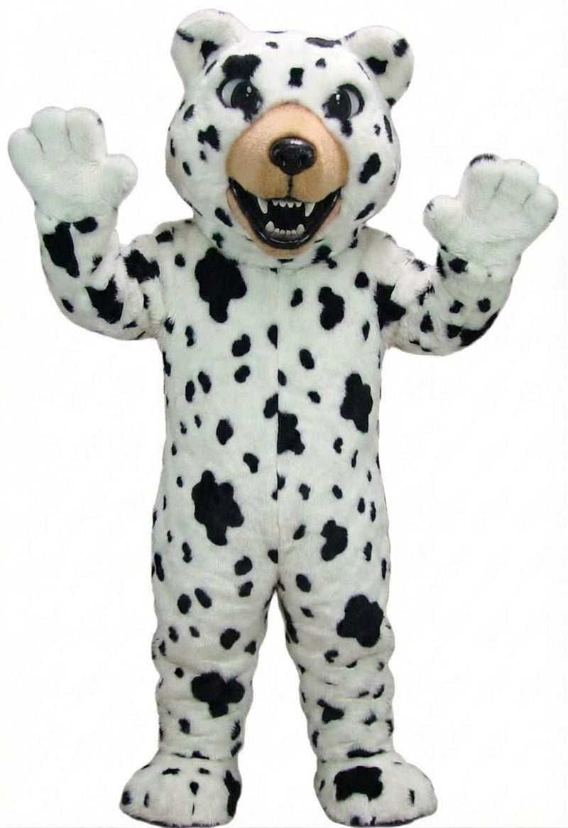 Brown Grizzly Bear Mascot - Short fur / Dalmatian mascot costume