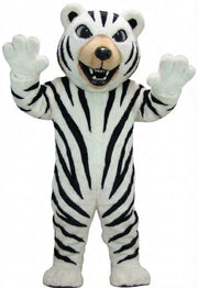Brown Grizzly Bear Mascot - Short fur / Zebra mascot costume