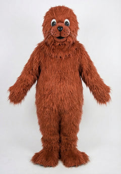 Brown Seal Mascot - Long fur / Rust mascot costume