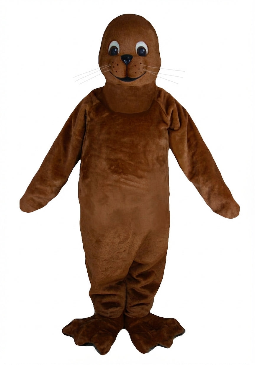 Brown Seal Mascot - Medium fur / Brown mascot costume