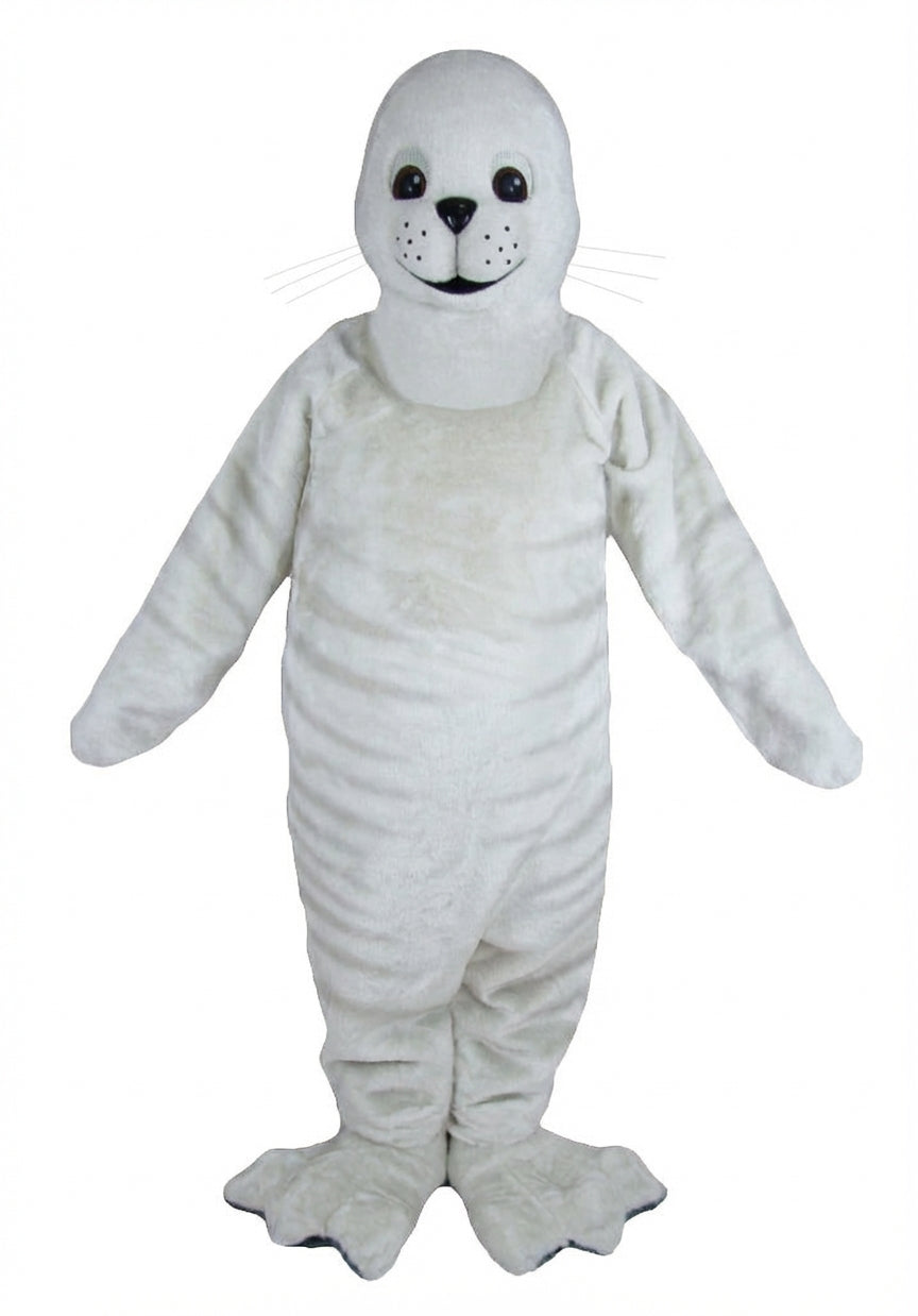 Brown Seal Mascot - Short fur / Albino Tiger mascot costume