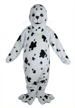 Brown Seal Mascot - Short fur / Dalmatian mascot costume