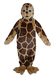 Brown Seal Mascot - Short fur / Giraffe mascot costume