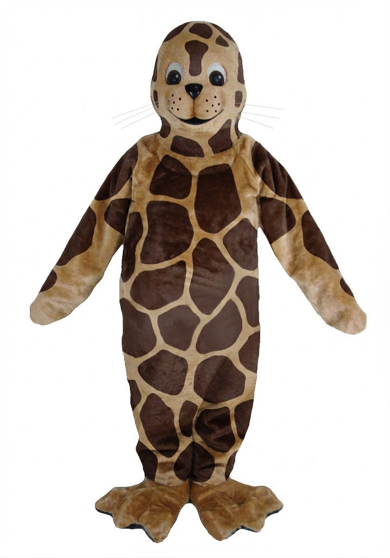 Brown Seal Mascot - Short fur / Giraffe mascot costume