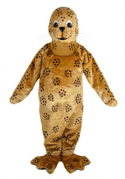 Brown Seal Mascot - Short fur / Leopard mascot costume