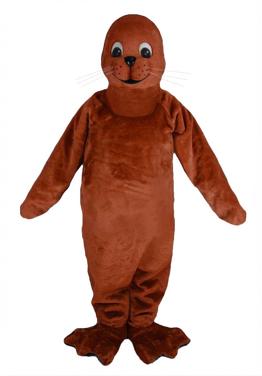 Brown Seal Mascot - Short fur / Rust mascot costume