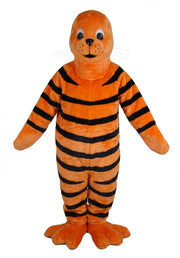 Brown Seal Mascot - Short fur / Tiger mascot costume