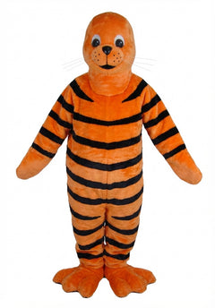 Brown Seal Mascot - Short fur / Tiger mascot costume