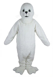 Brown Seal Mascot - Short fur / White mascot costume