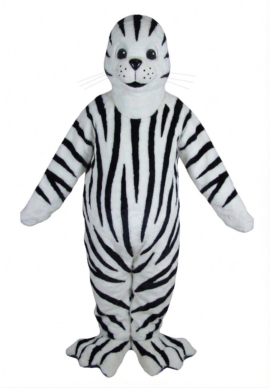 Brown Seal Mascot - Short fur / Zebra mascot costume