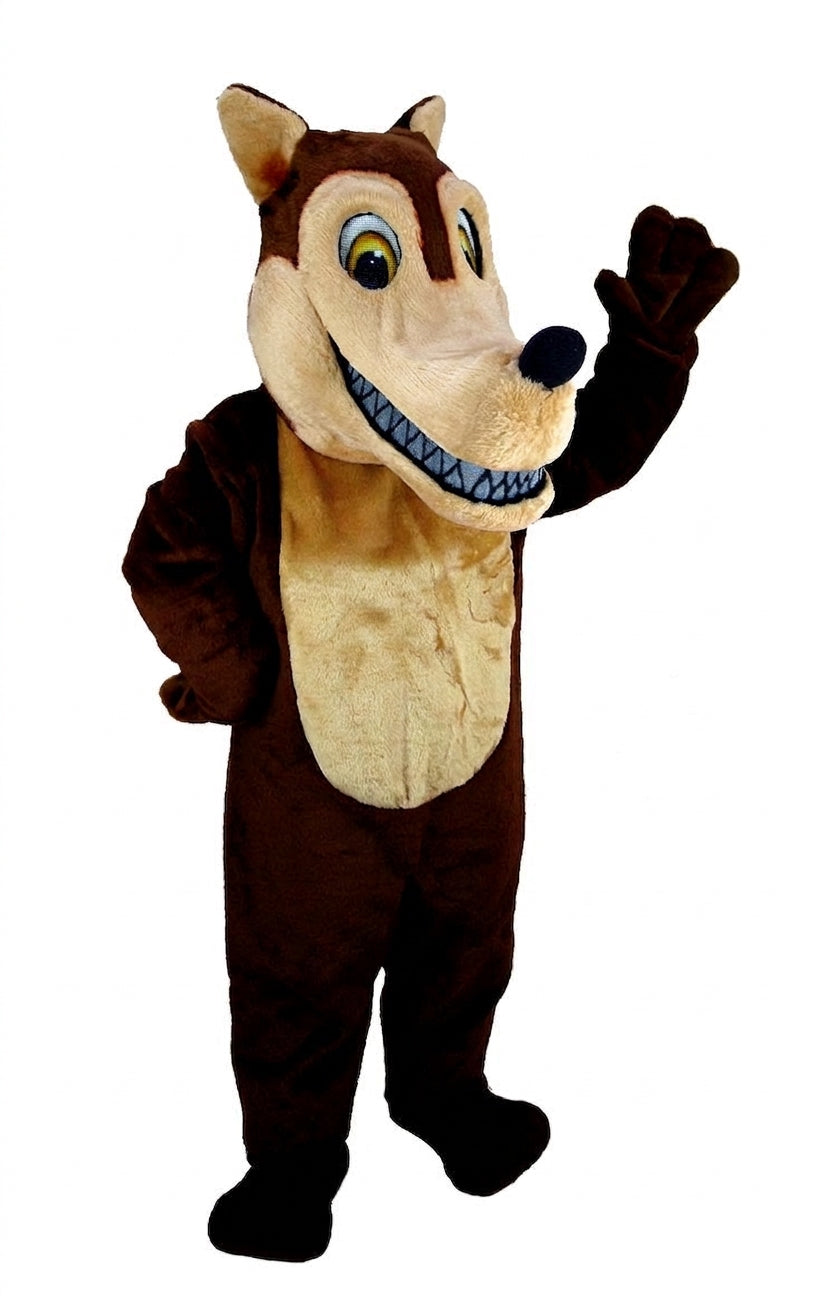 Brown Wolf Mascot Costume (Thermolite) - professional mascot costume from The Mascot Store