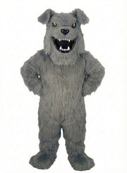 Bully Bulldog Mascot - Long fur / Grey mascot costume