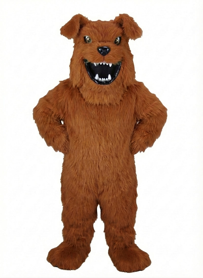 Bully Bulldog Mascot - Long fur / Rust mascot costume