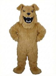 Bully Bulldog Mascot - Long fur / Tan mascot costume