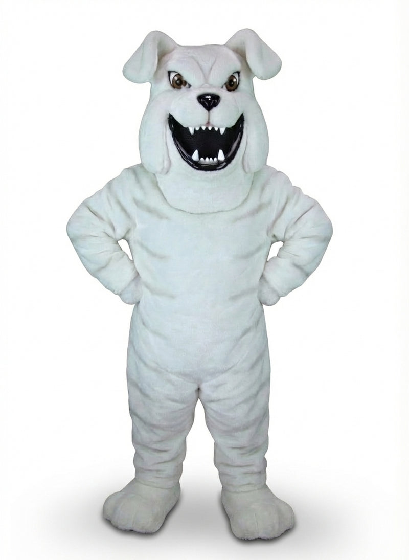 Bully Bulldog Mascot - Short fur / Albino Tiger mascot costume