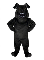 Bully Bulldog Mascot - Short fur / Black mascot costume
