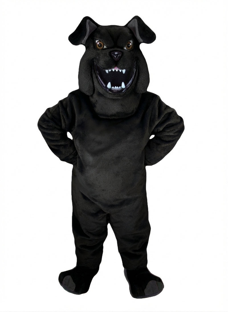 Bully Bulldog Mascot - Short fur / Black mascot costume