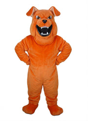 Bully Bulldog Mascot - Short fur / Bright Orange mascot costume