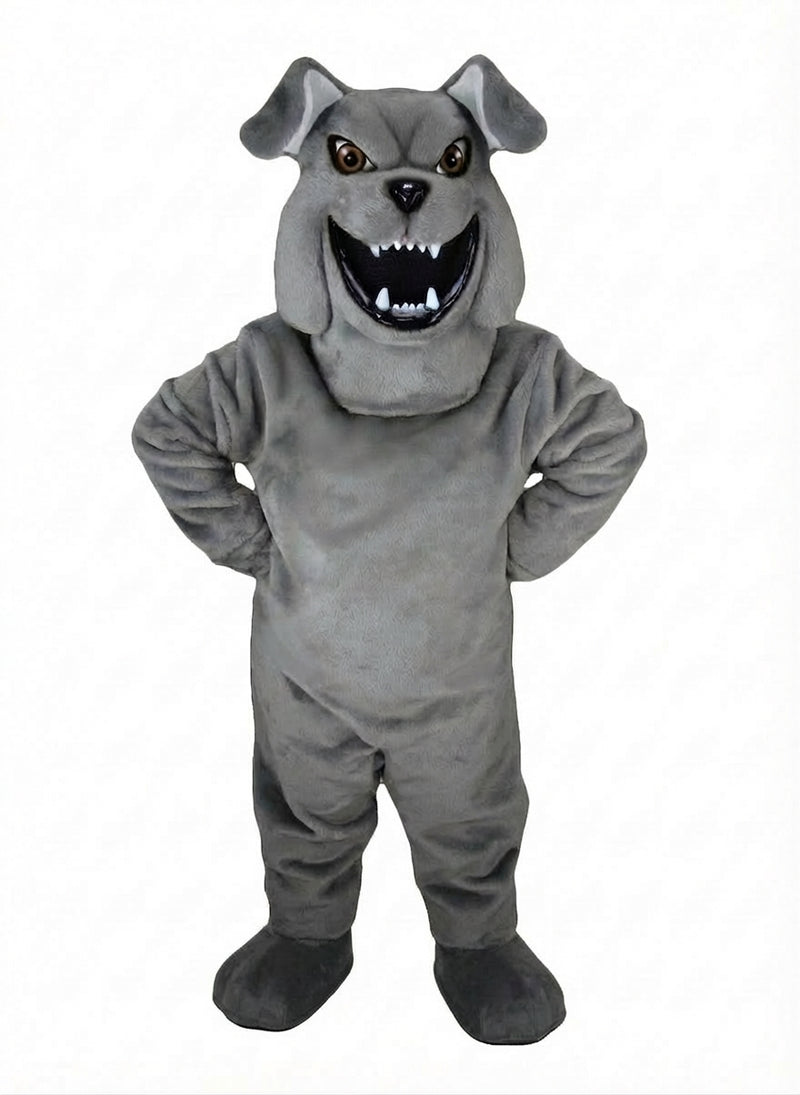Bully Bulldog Mascot - Short fur / Grey mascot costume