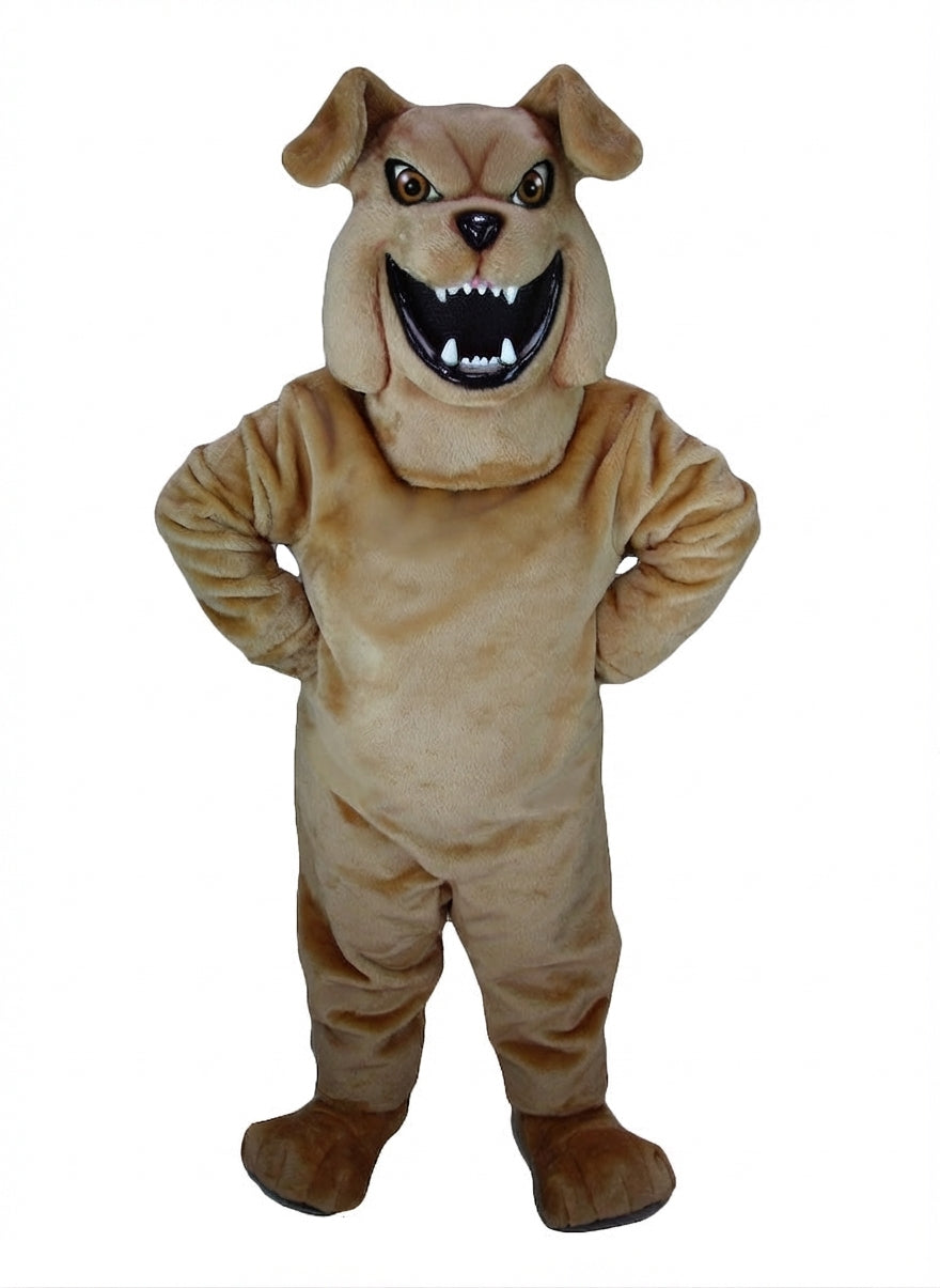 Bully Bulldog Mascot - Short fur / Light Brown mascot costume
