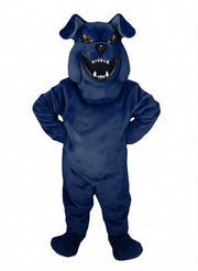 Bully Bulldog Mascot - Short fur / Navy Blue mascot costume