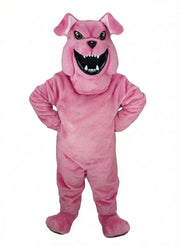 Bully Bulldog Mascot - Short fur / Pink mascot costume