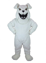 Bully Bulldog Mascot - Short fur / White mascot costume