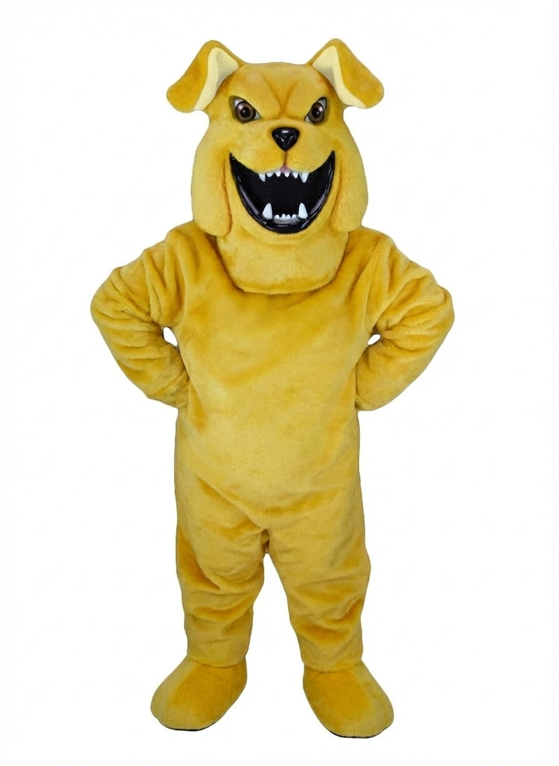 Bully Bulldog Mascot - Short fur / Yellow mascot costume