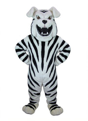 Bully Bulldog Mascot - Short fur / Zebra mascot costume