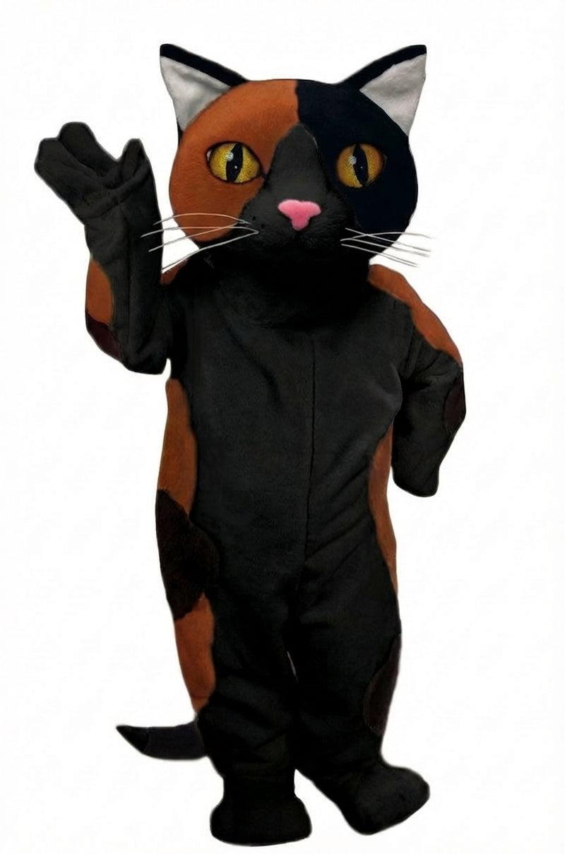 Calico Cat Mascot - Short fur / Black mascot costume