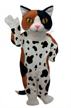 Calico Cat Mascot - Short fur / Dalmatian mascot costume