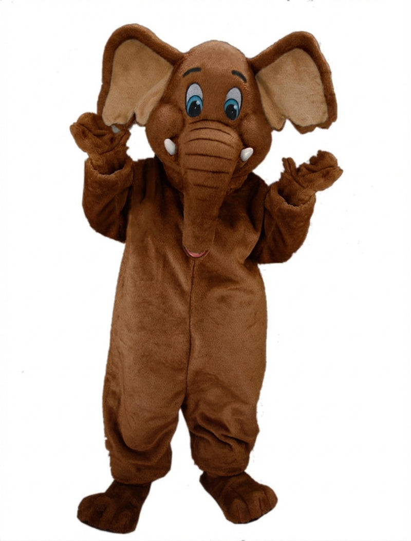 Cartoon Elephant Mascot - Medium fur / Brown mascot costume