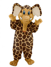 Cartoon Elephant Mascot - Short fur / Giraffe mascot costume
