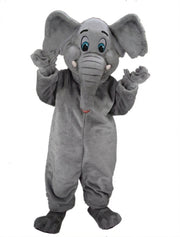 Cartoon Elephant Mascot - Short fur / Grey mascot costume