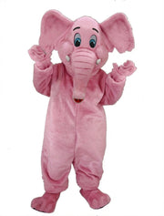 Cartoon Elephant Mascot - Short fur / Pink mascot costume