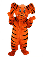 Cartoon Elephant Mascot - Short fur / Tiger mascot costume