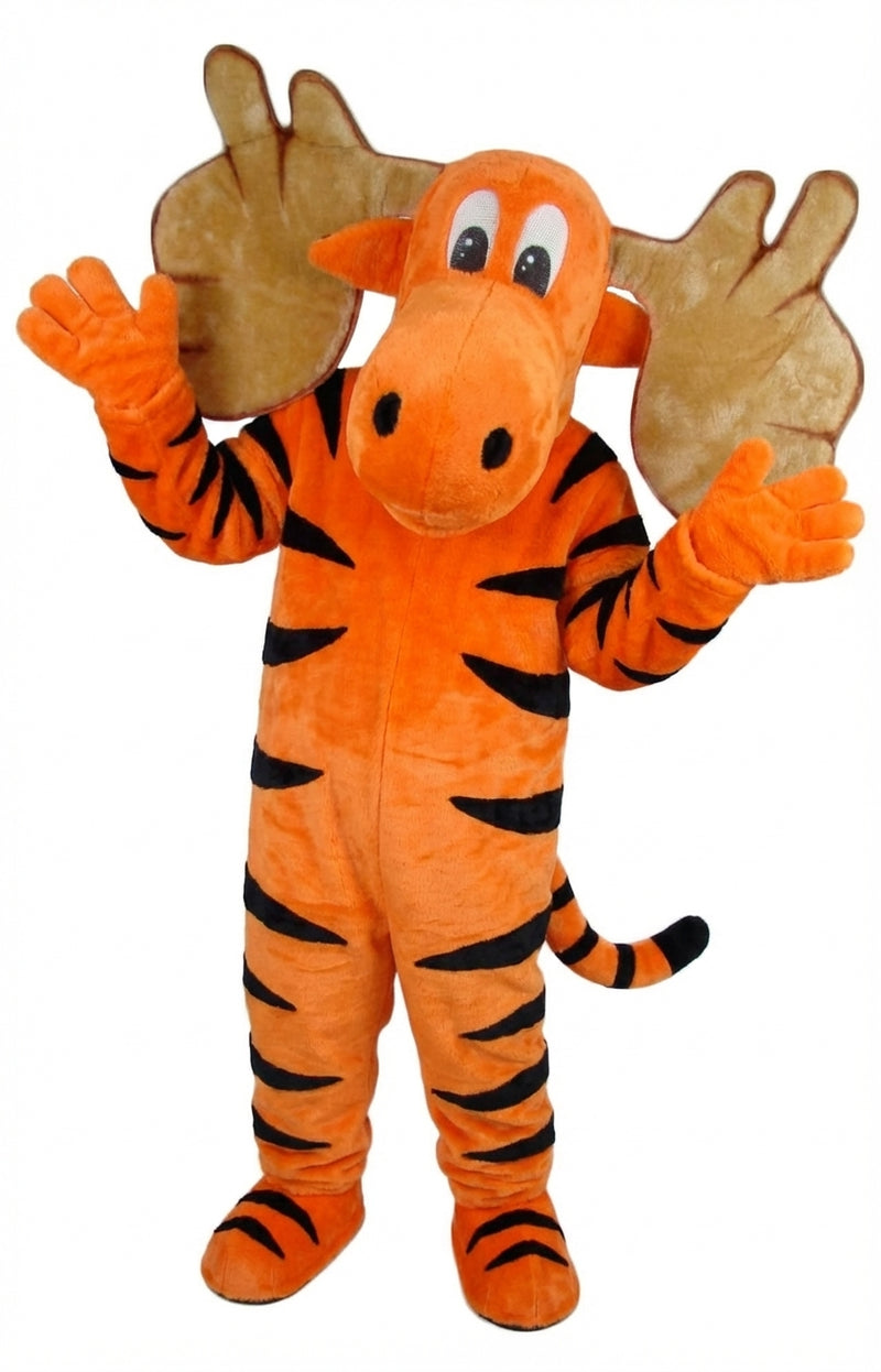 Cartoon Moose Mascot - Short fur / Tiger mascot costume