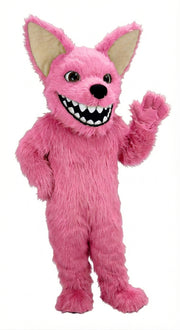 Chihuahua Dog Mascot (Thermolite) - Long fur / Bright Pink mascot costume