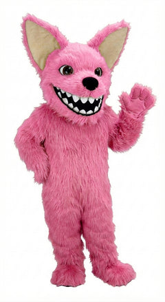 Chihuahua Dog Mascot (Thermolite) - Long fur / Bright Pink mascot costume